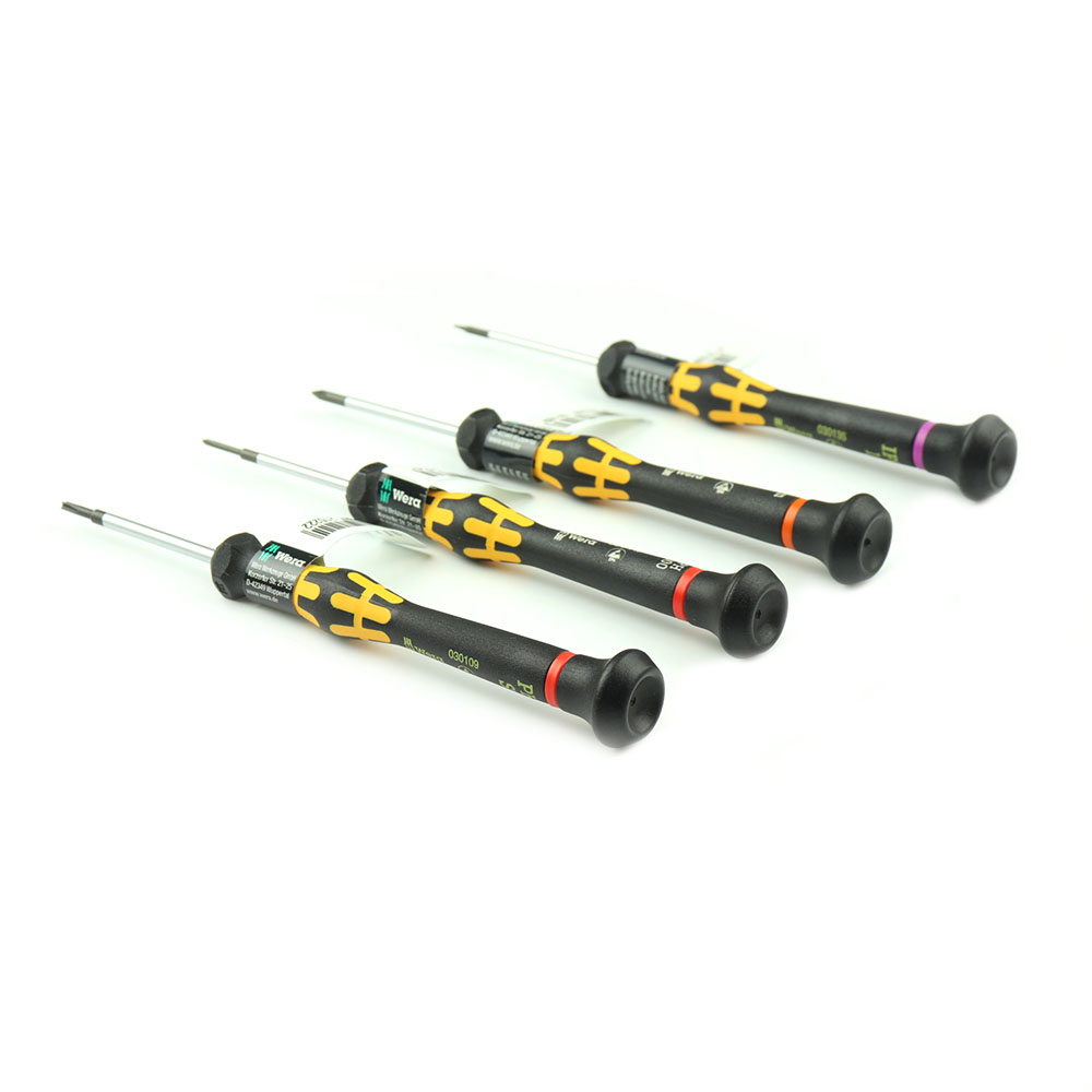 Wera Kraftform 4pcs. ESD schroevendraaierset voor iPhone: Pentalobe, Tri-wing - iPhone, complete set screws
