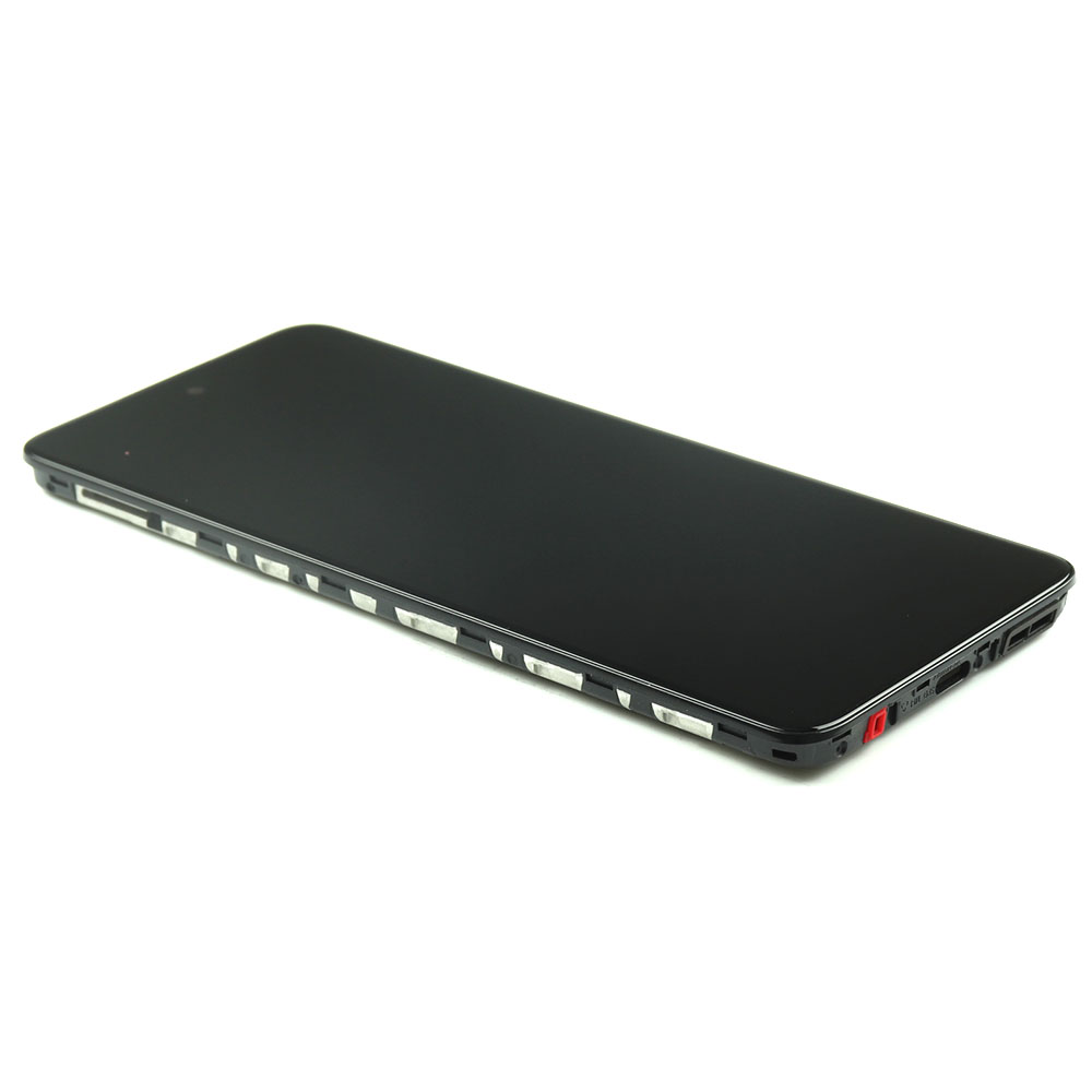 Motorola Scherm met behuizing voor Motorola Moto G60s Zwart Service Pack