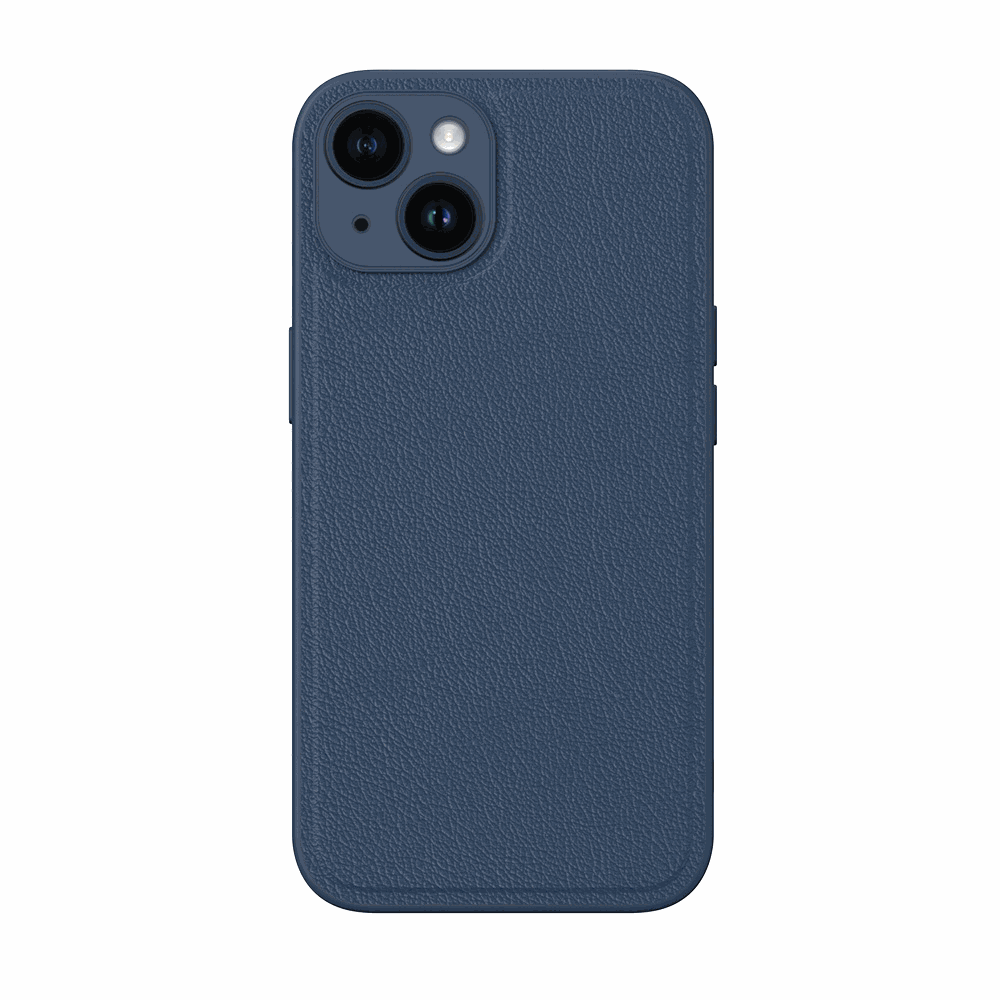 NOVANL SleekPU Leather voor iPhone 14 Plus Dark Blauw