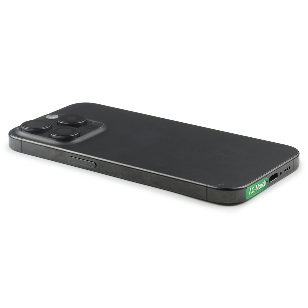 Apple Achterbehuizing met kleine onderdelen voor iPhone 15 Pro (EU Version) Zwart Titanium Pulled