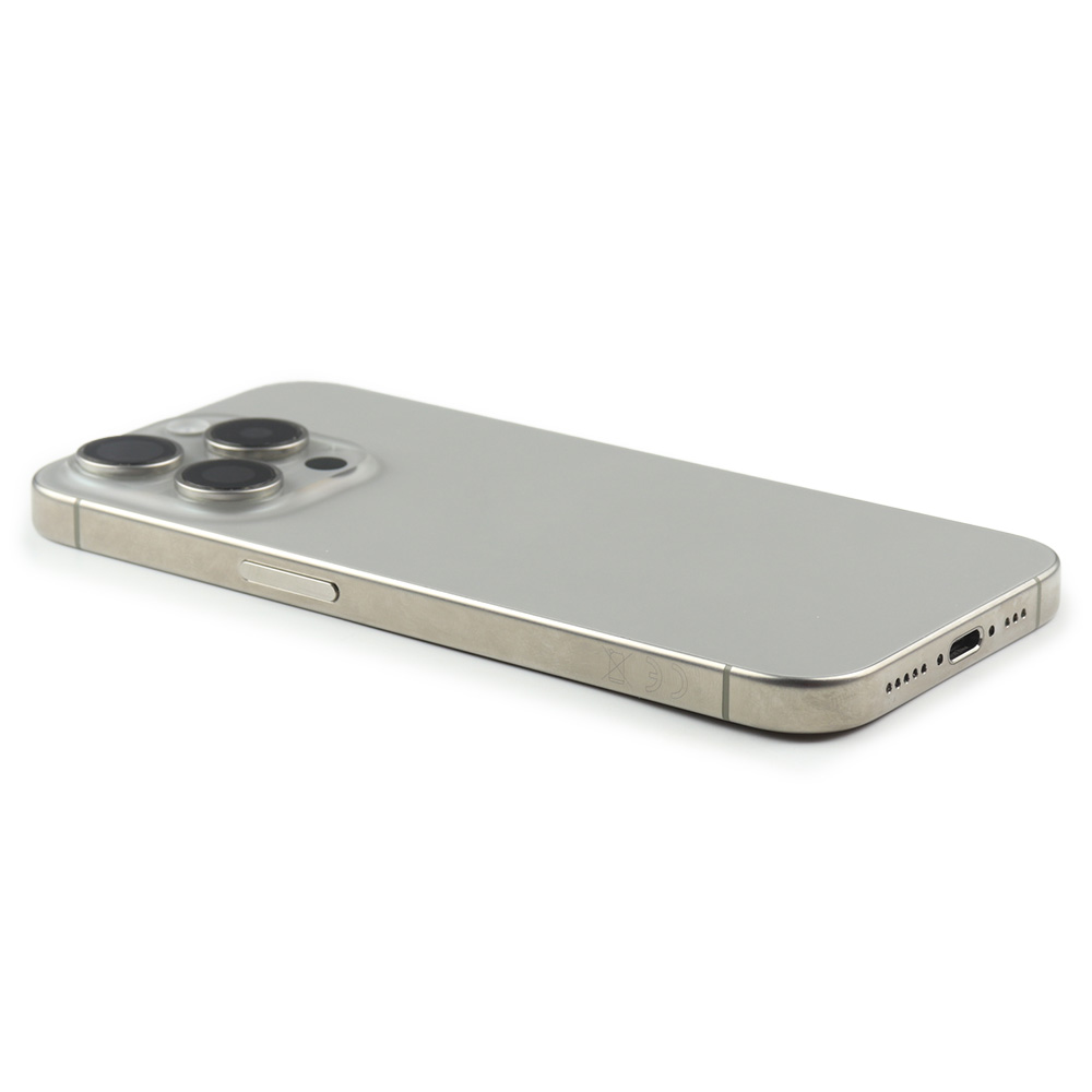 Apple Achterbehuizing met kleine onderdelen voor iPhone 15 Pro (EU Version) Naturel Titanium Titanium Pulled