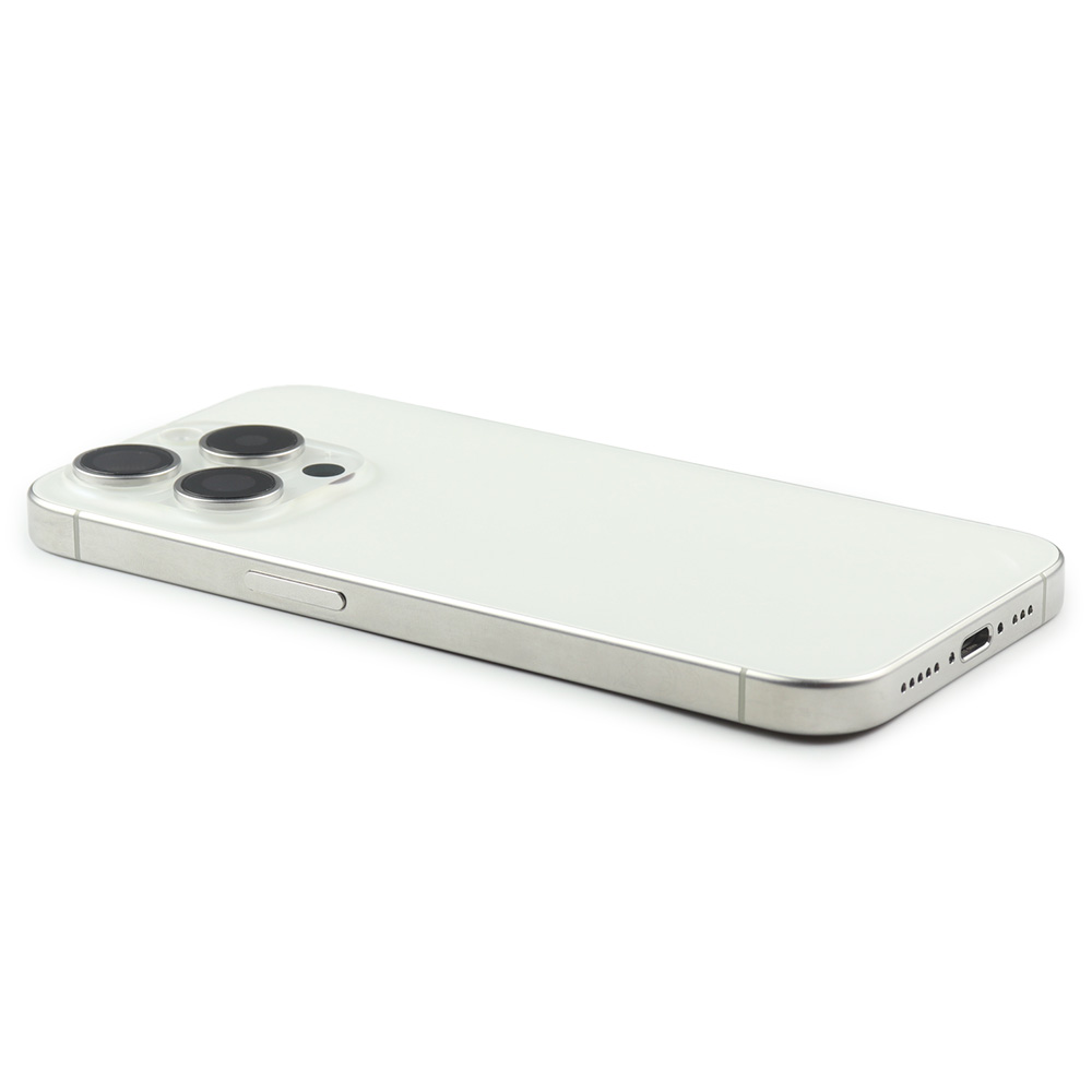 Apple Achterbehuizing met kleine onderdelen voor iPhone 15 Pro (EU Version) Wit Titanium Pulled