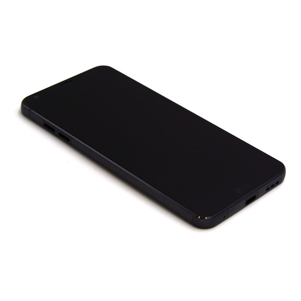 LG Scherm met frame voor LG G6 (H870)/ G6+ (H870U) Zwart OEM-Equivalent