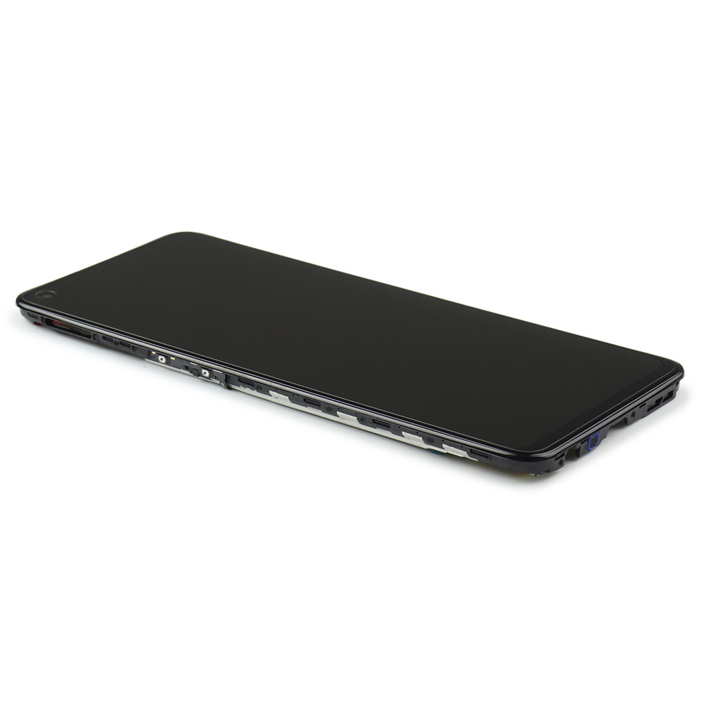 Oppo Scherm met frame voor Oppo Find X5 Lite/Reno7 5G Zwart Service Pack