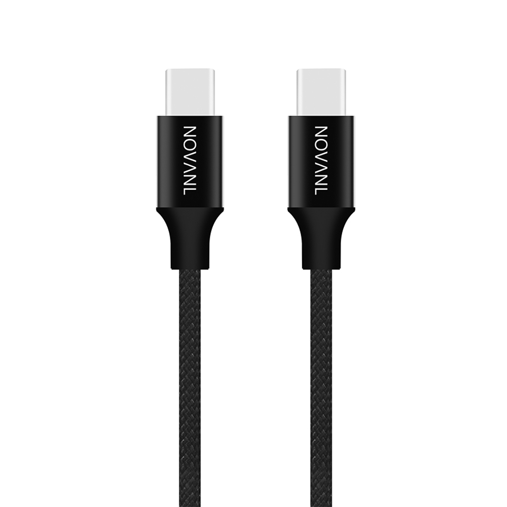 NOVANL SpeedCharge USB C to USB C Cable 100W (1M) Schwarz