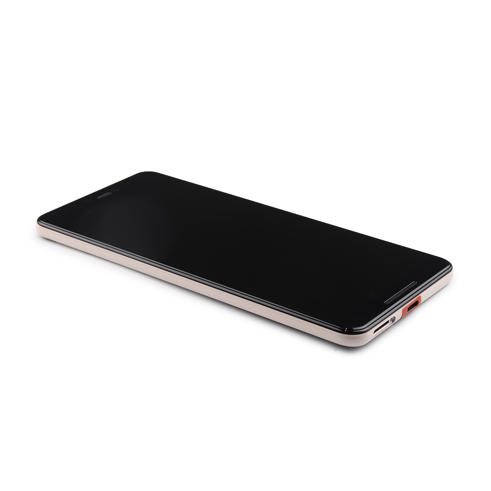 Google Scherm met frame voor Google Pixel 3 XL Not Roze Service Pack