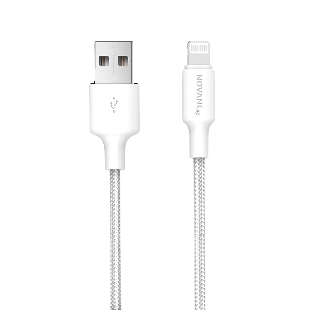 NOVANL SpeedCharge USB A to 8 Pin kabel 12W (2M) Wit