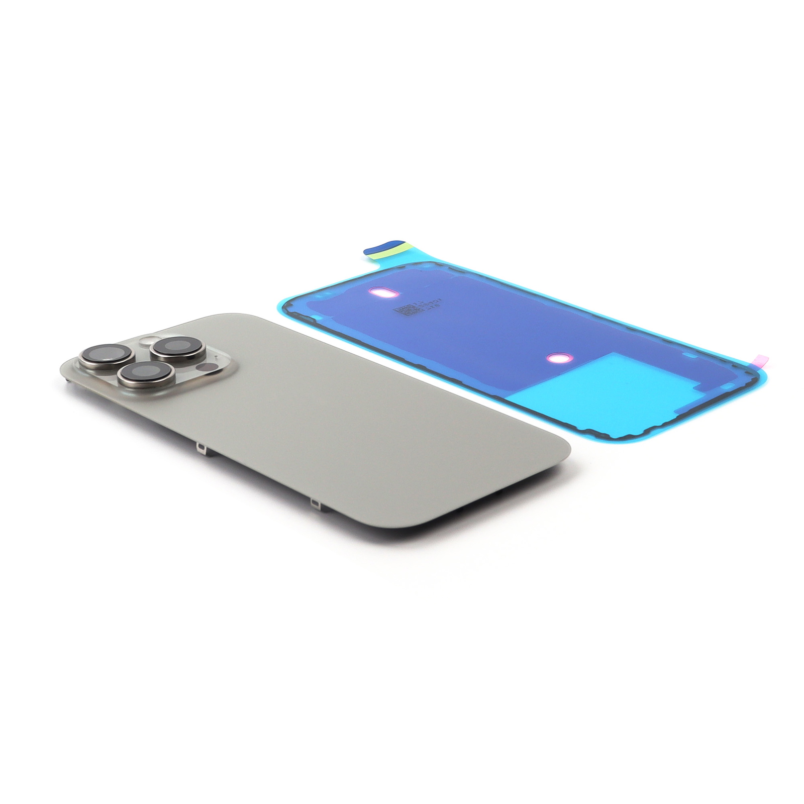 Apple Back Cover incl. Camera lens, Flash Light and Wireless Charging For iPhone 16 Pro Natural Titanium Pulled B