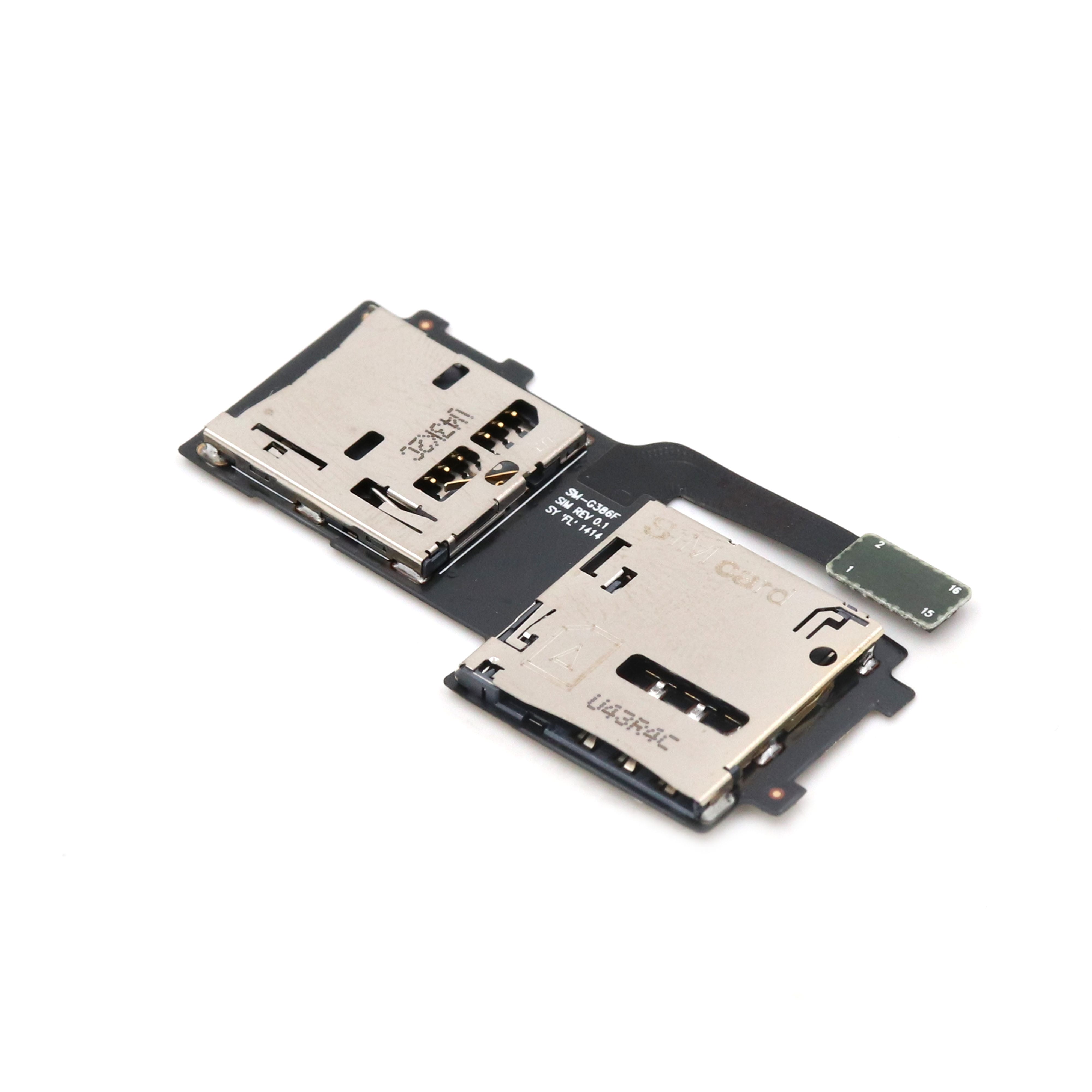 Samsung Sim and SD Card Reader voor Samsung Core LTE (G386F) OEM-Equivalent