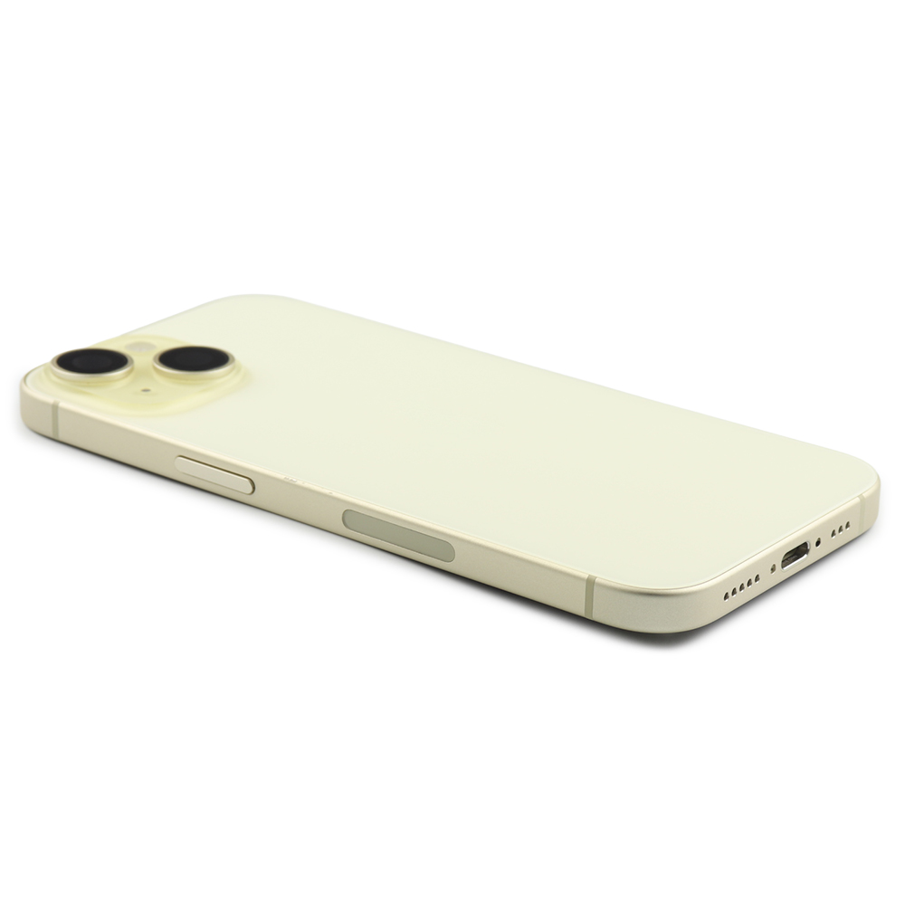 Apple Achterbehuizing met kleine onderdelen (US-versie) voor iPhone 15 Geel Titanium Pulled