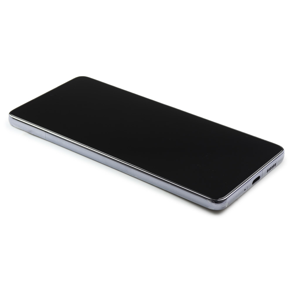Screen with frame for Samsung Galaxy A73 5G Black Service Pack