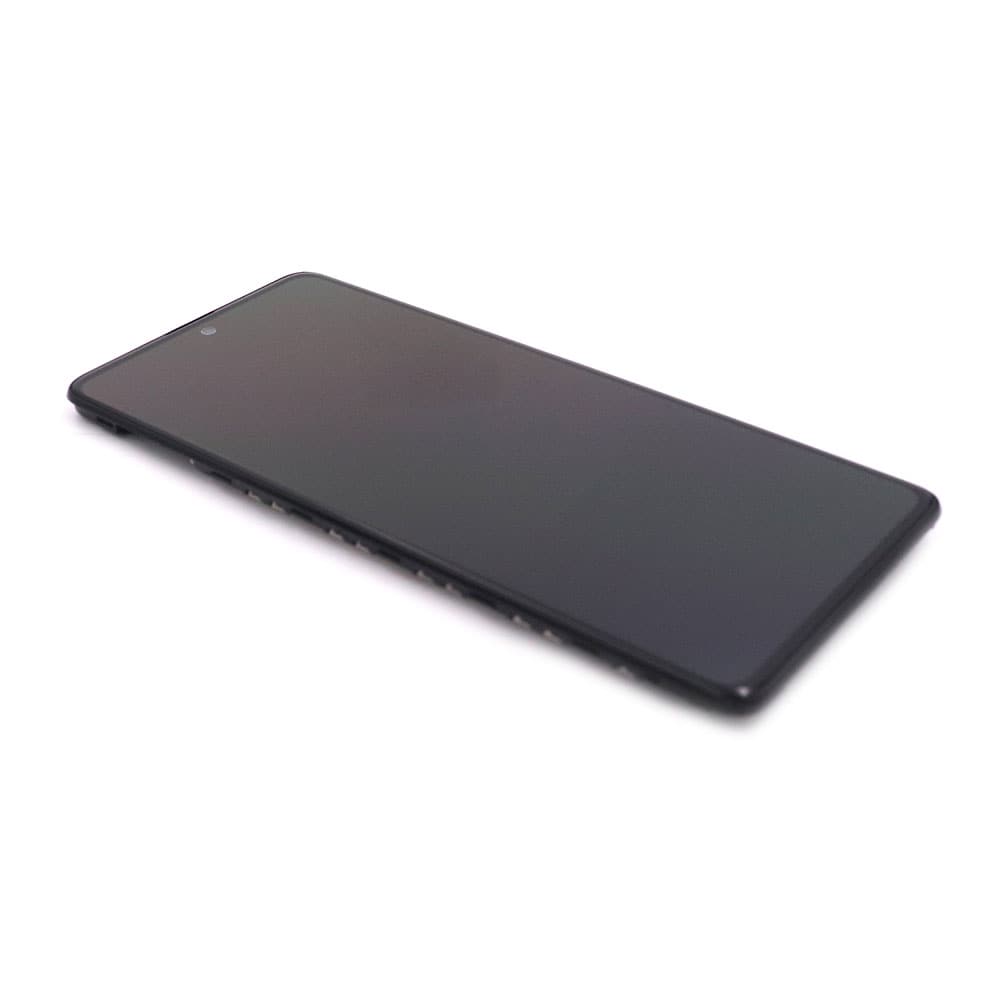 Samsung Scherm met frame voor Samsung Galaxy M31S Zwart Service Pack