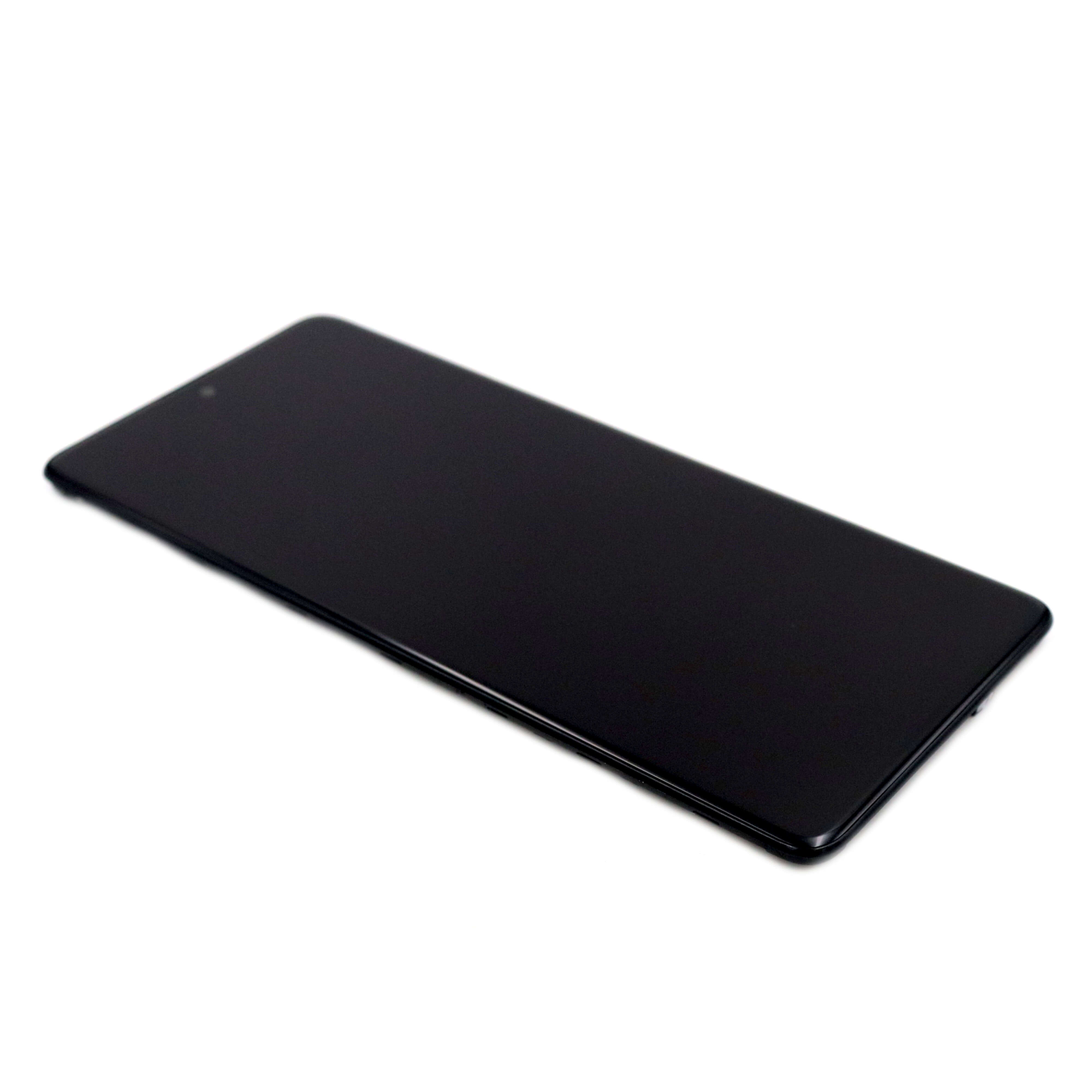 Samsung Scherm met frame voor Samsung Galaxy A71 (A715F) Zwart Service Pack