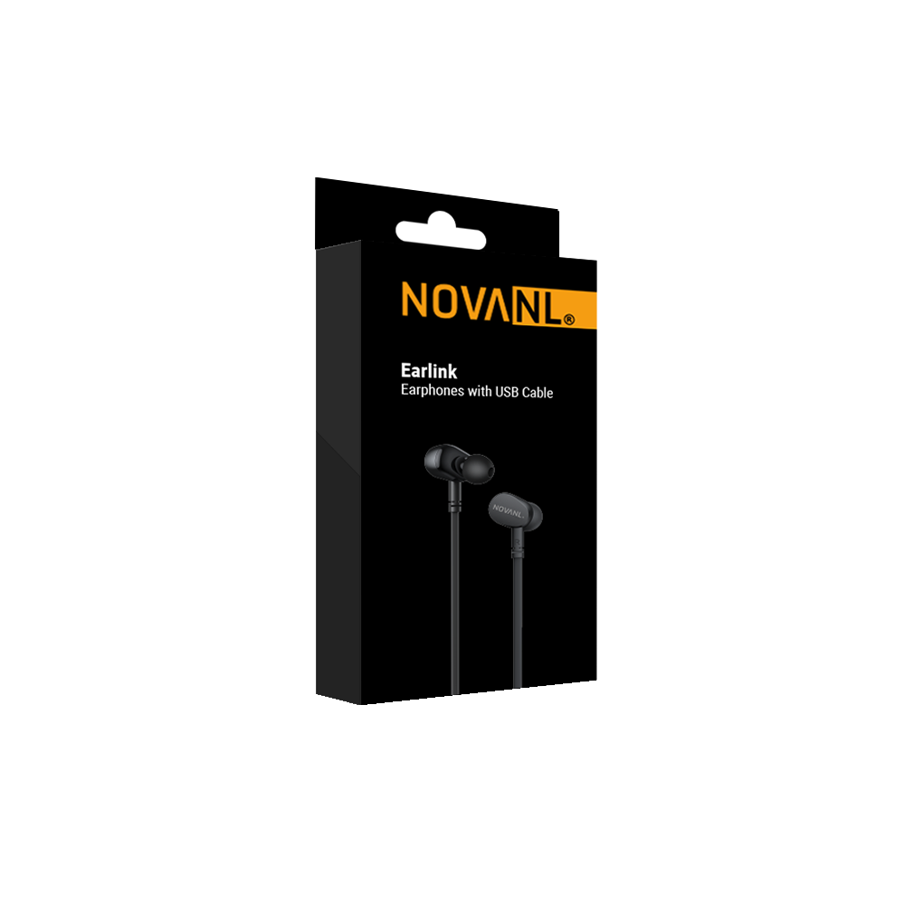 NOVANL Earlink Earphones med USB-C-kabel