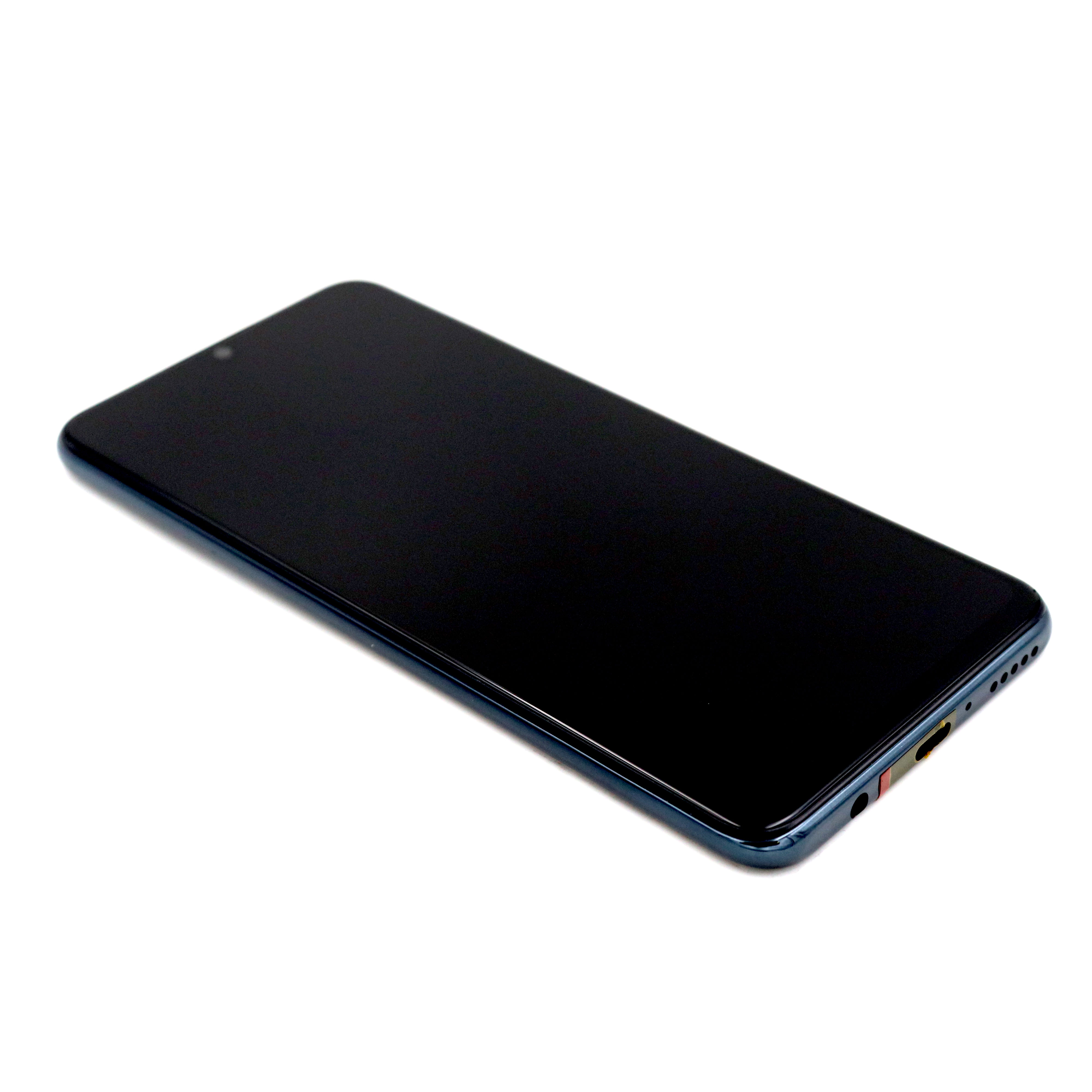 Huawei Scherm met frame voor Huawei P30 Lite (48MP) (MAR-LX1A) Zwart OEM-Equivalent