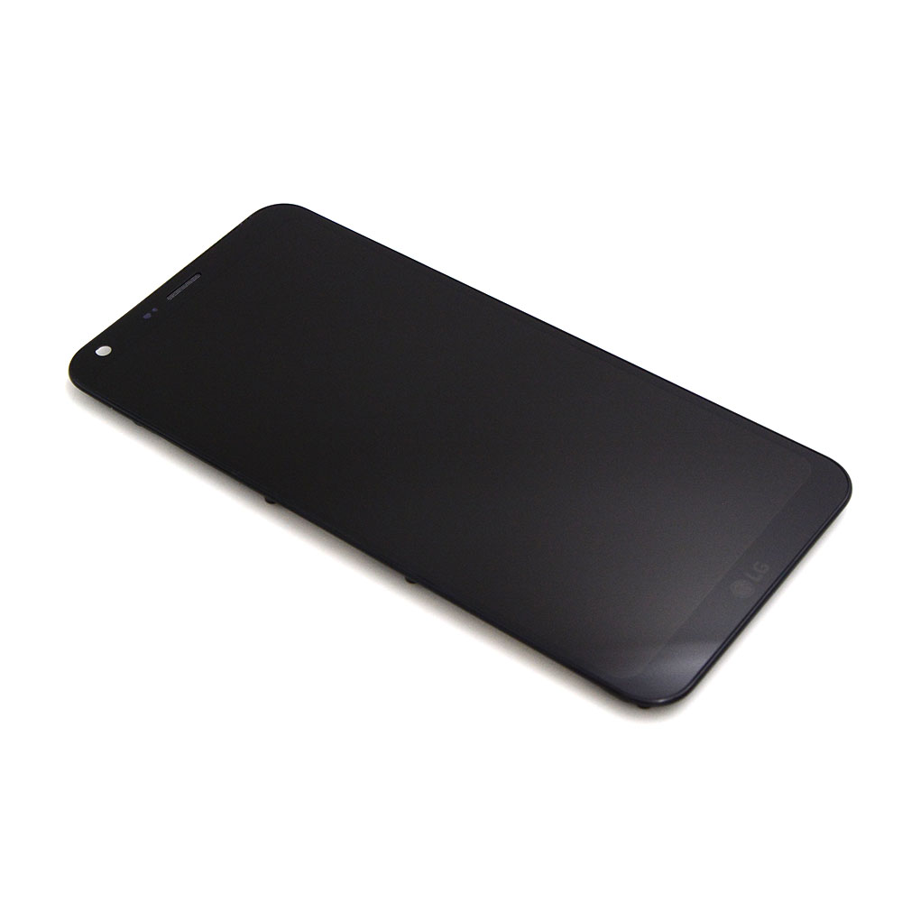 LG Scherm met frame voor LG Q6 (M700N) Zwart OEM-Equivalent