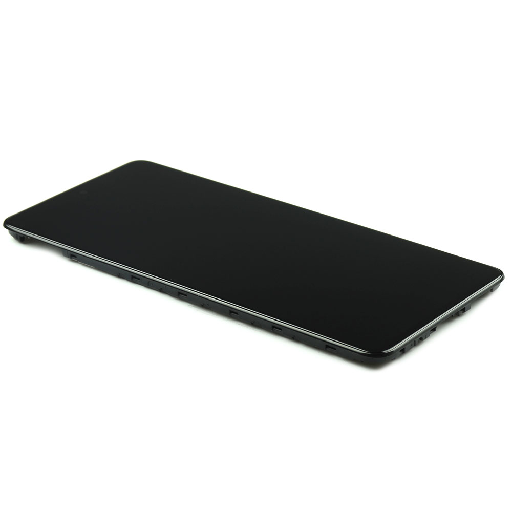 Écran avec châssis pour Samsung Galaxy M52 5G Noir Service Pack