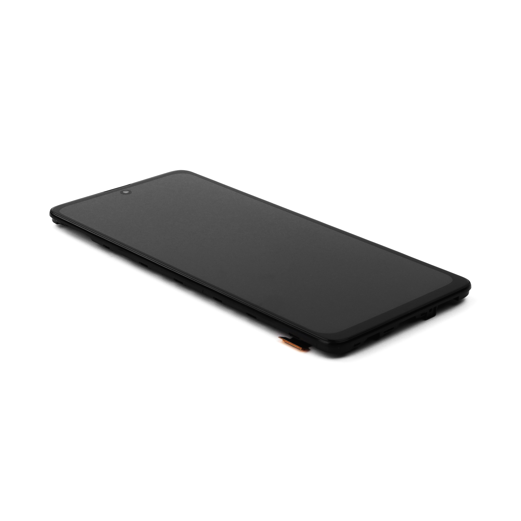 Samsung Scherm met frame voor Samsung Galaxy A71 (A715F) Zwart Soft Oled