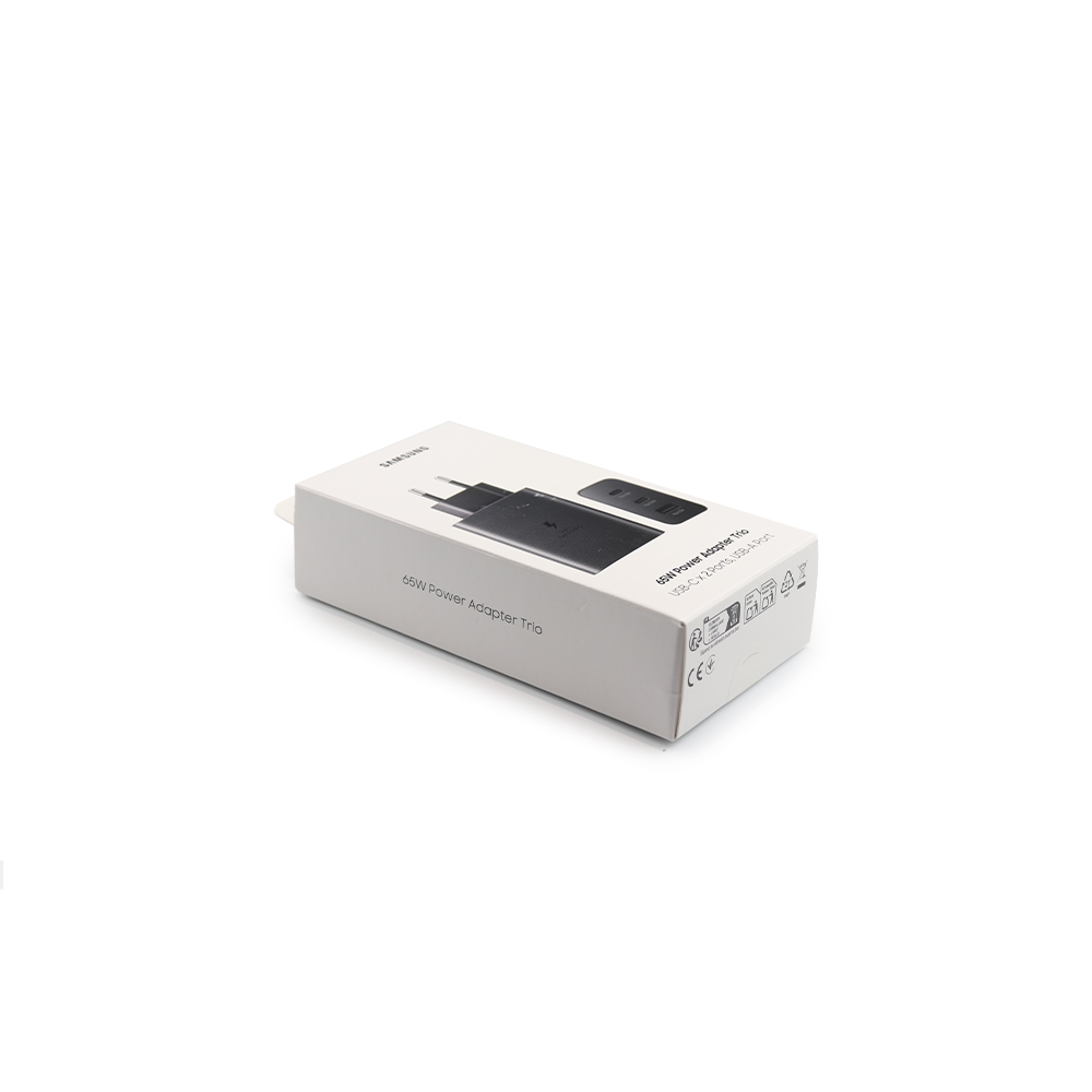 Travel Wall Fast Charger 65W (2x USB-C, 1x USB-A) für Samsung Schwarz