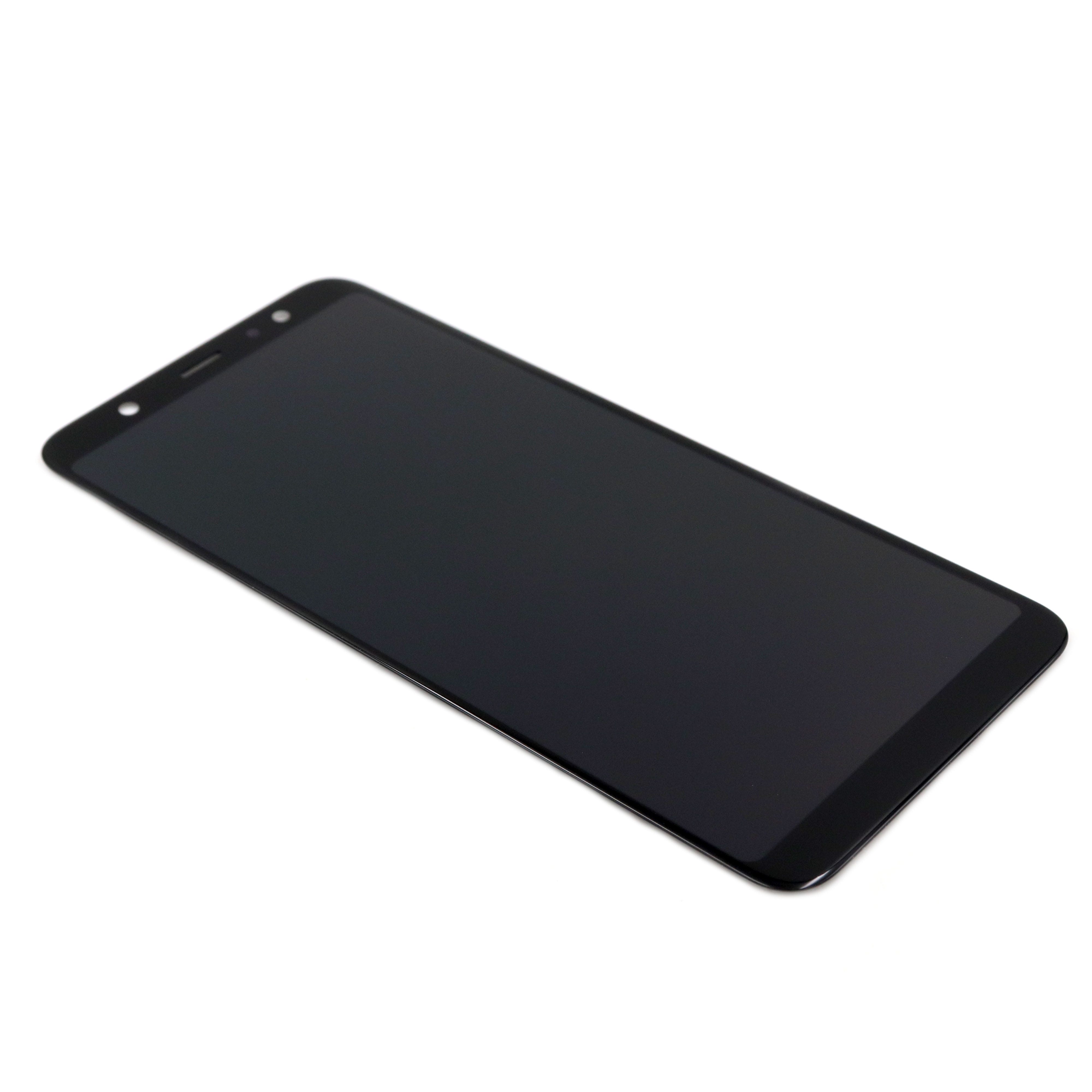 Samsung Scherm (met Adhesive) voor Samsung Galaxy A6 Plus 2018 (A605F) Zwart Service Pack