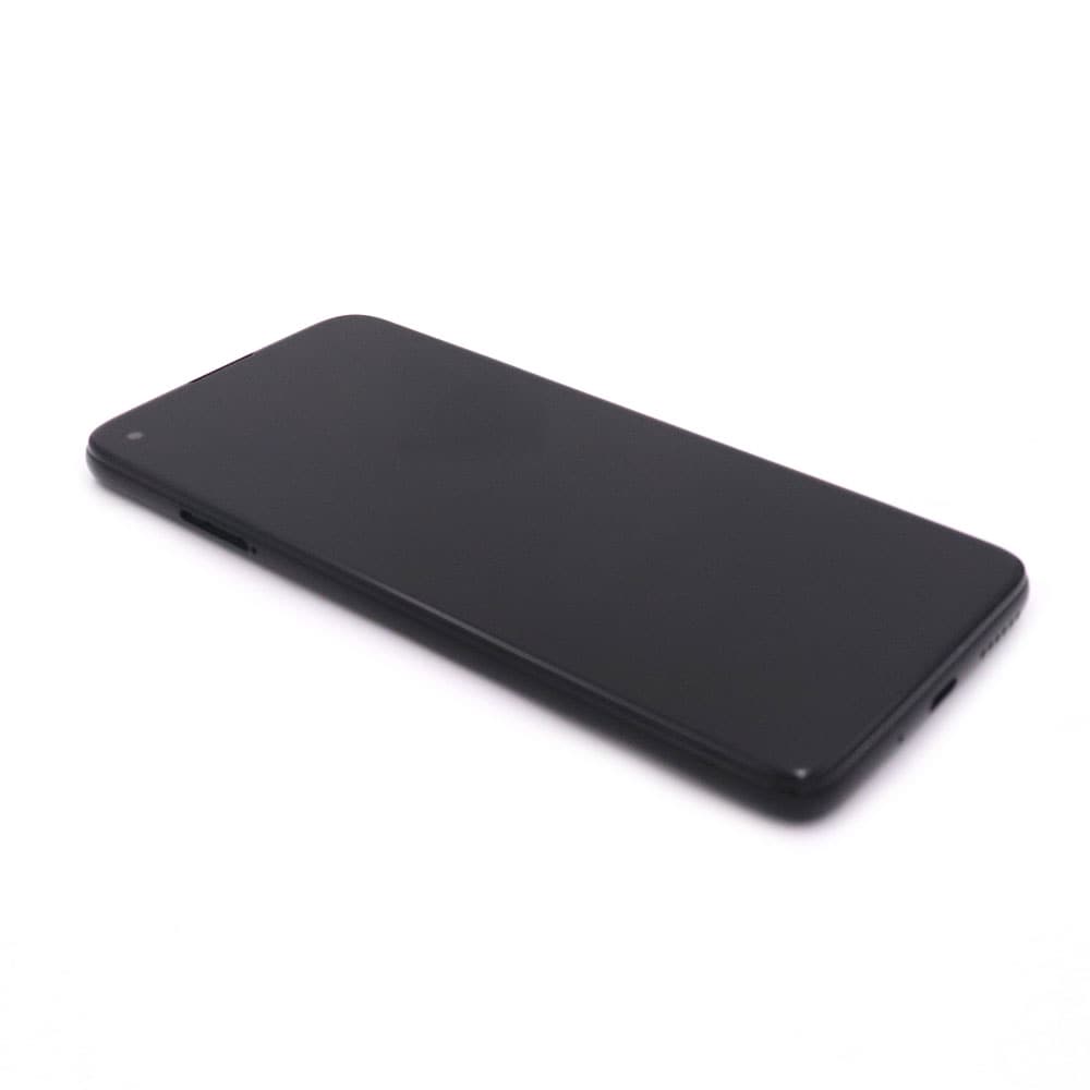 Motorola Scherm Complete met housing voor Motorola Moto G8 Power Zwart Service Pack