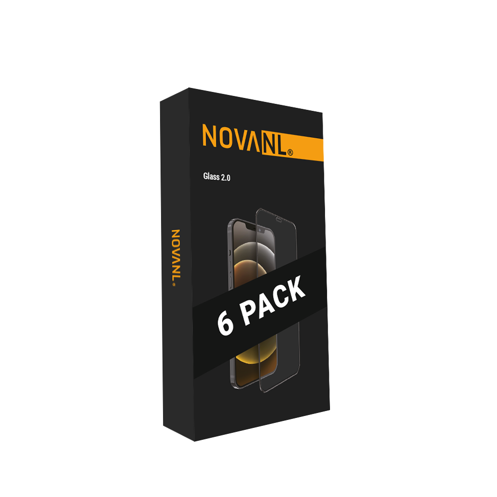 NOVANL GlassProtector Pro (Edge to Edge) (6 Pack) voor iPhone 12 Mini
