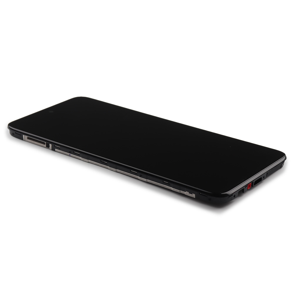 Motorola Screen with frame for Motorola Moto G35 Black Service Pack
