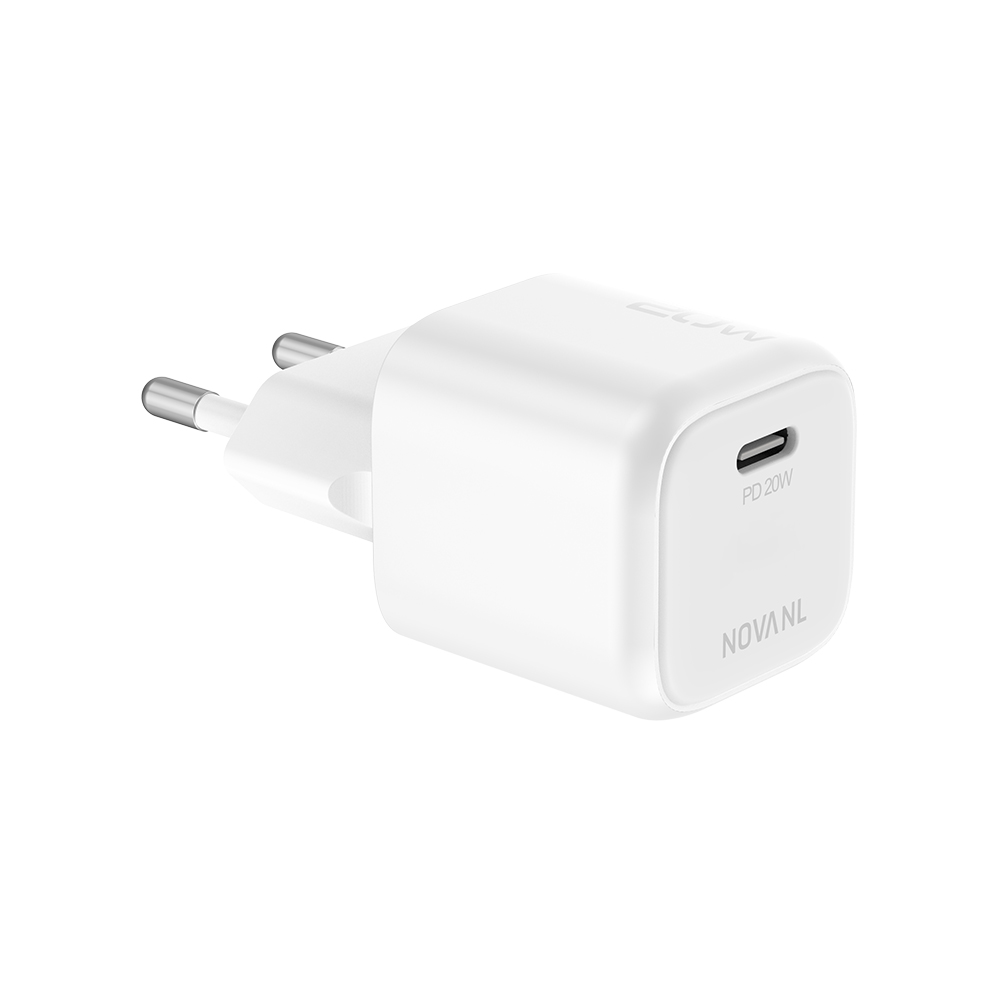 NOVANL GaNCharge 20W (USB-C) Thuislader Wit