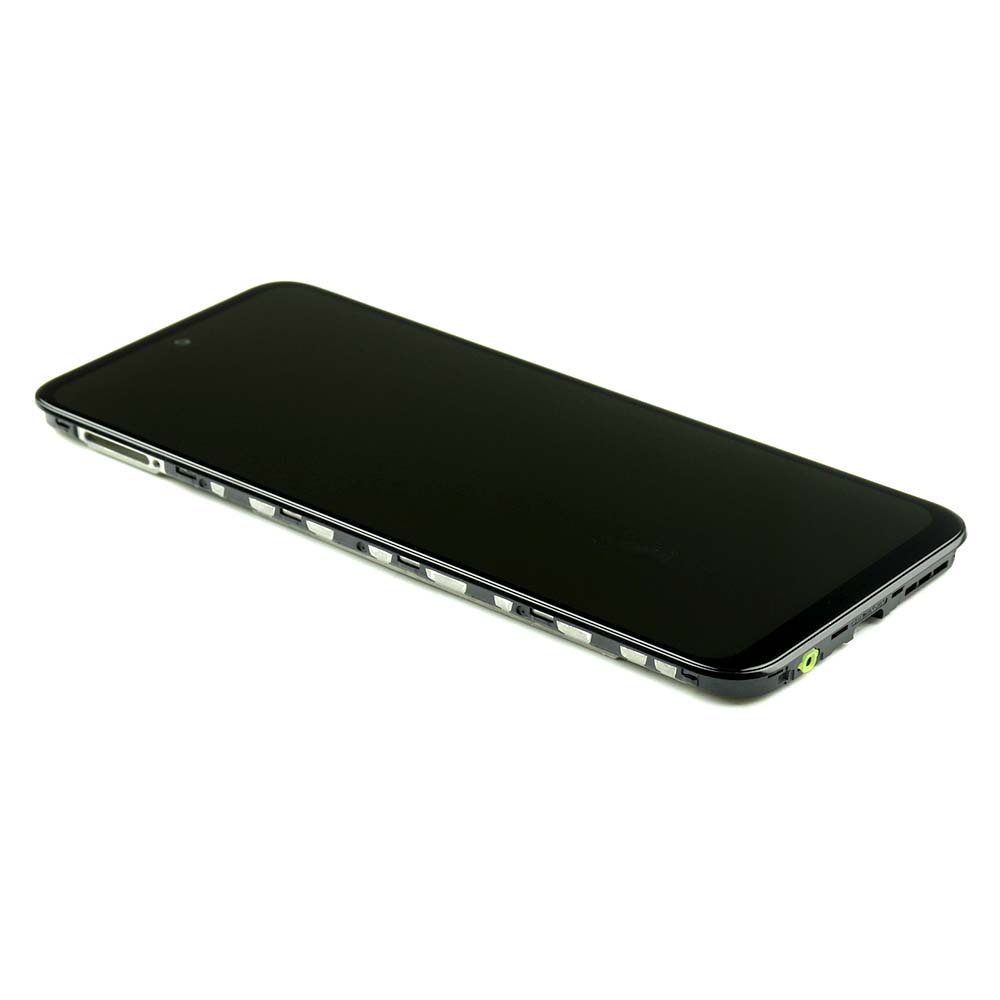 Motorola Display mit Rahmen für Motorola Moto G41 Schwarz Service Pack
