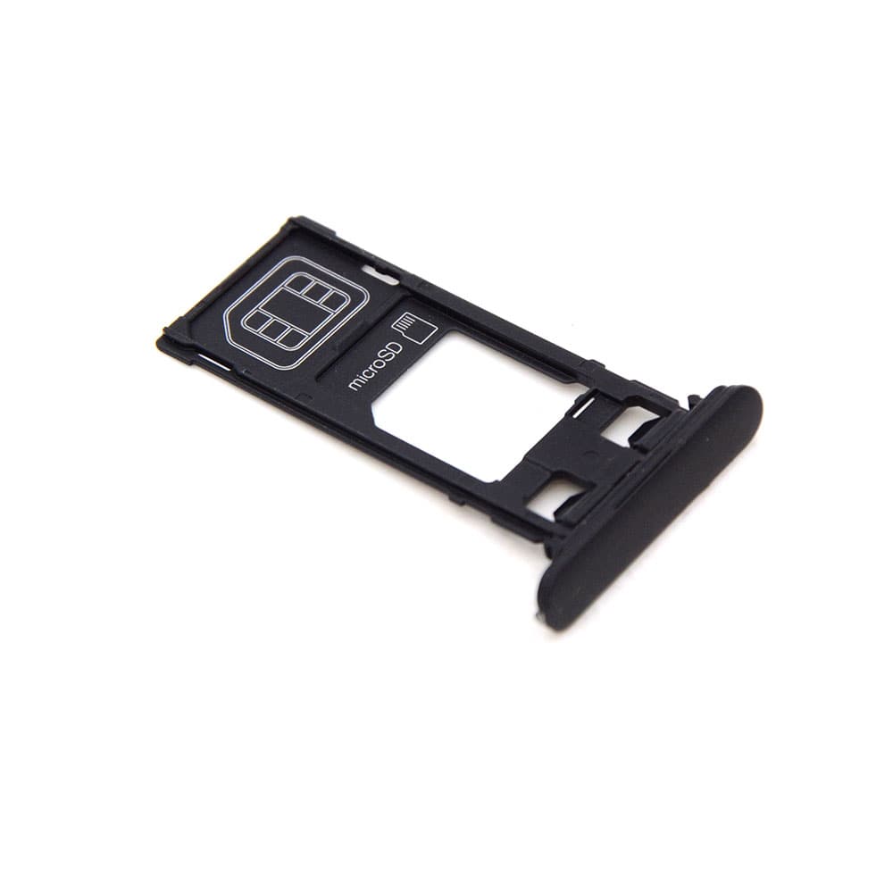 Sony Sim Card Tray Cover voor Sony Xperia XZS Zwart OEM-Equivalent