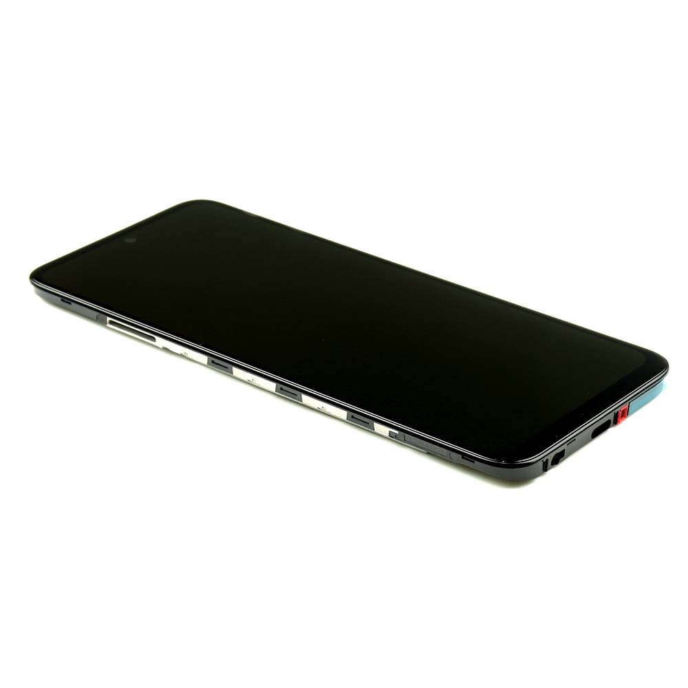 Motorola Scherm met frame voor Motorola Moto G71 Zwart Service Pack
