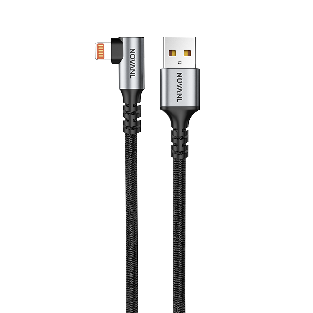 NOVANL SpeedCharge 90-degree USB A to 8 Pin kabel 12W (1.5M)