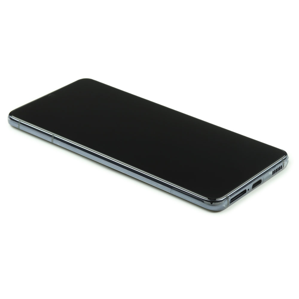 Samsung Scherm met frame (without Frontcamera) voor Samsung Galaxy S21 Grijs Service Pack
