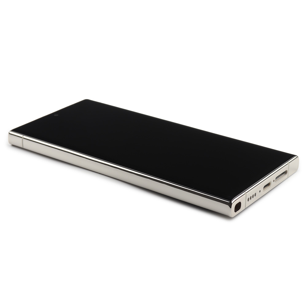 Samsung Scherm met frame voor Samsung Galaxy S23 Ultra (SM-S918B) Crème In-Cell
