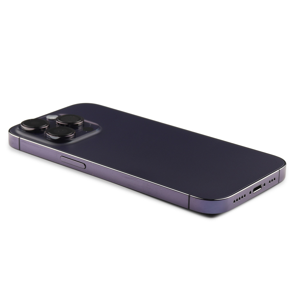 Apple Achterbehuizing met kleine onderdelen voor iPhone 14 Pro Paars Pulled B