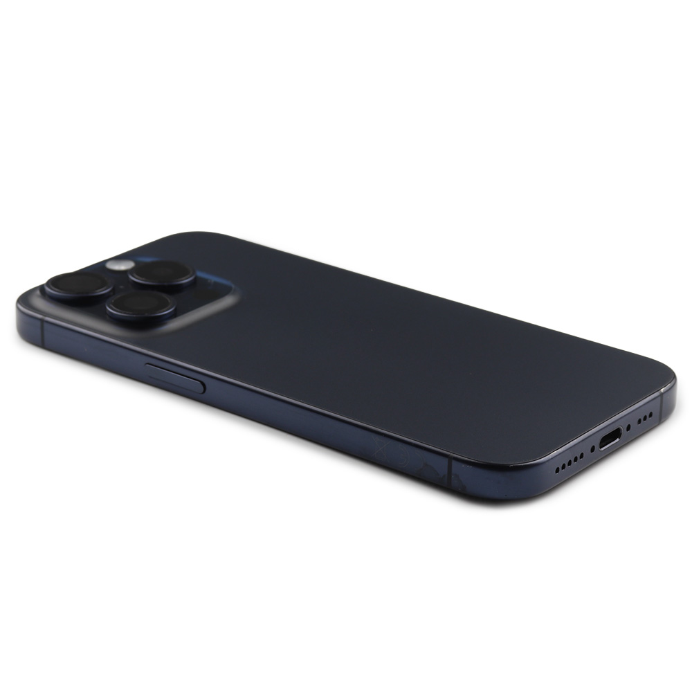 Apple Achterbehuizing met kleine onderdelen voor iPhone 15 Pro (EU Version) Blauw Titanium Pulled B