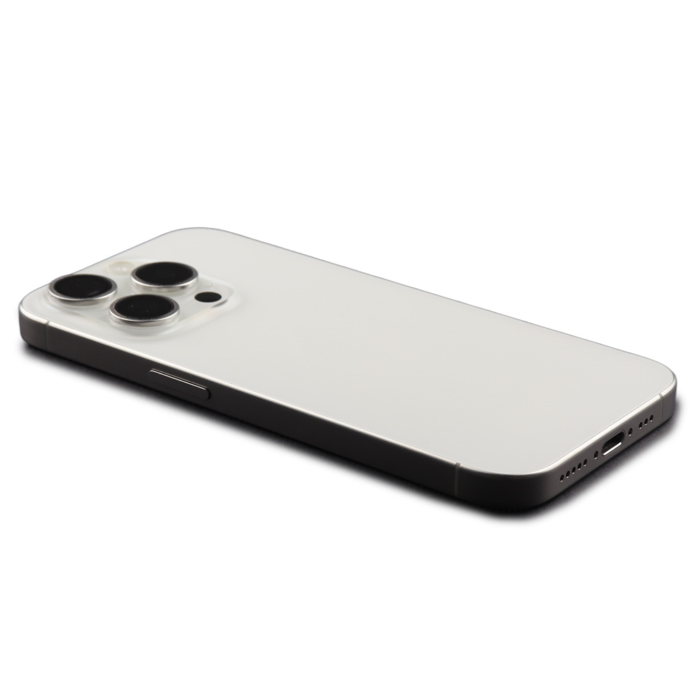 Apple Achterbehuizing met kleine onderdelen voor iPhone 15 Pro (EU Version) Wit Titanium Pulled B
