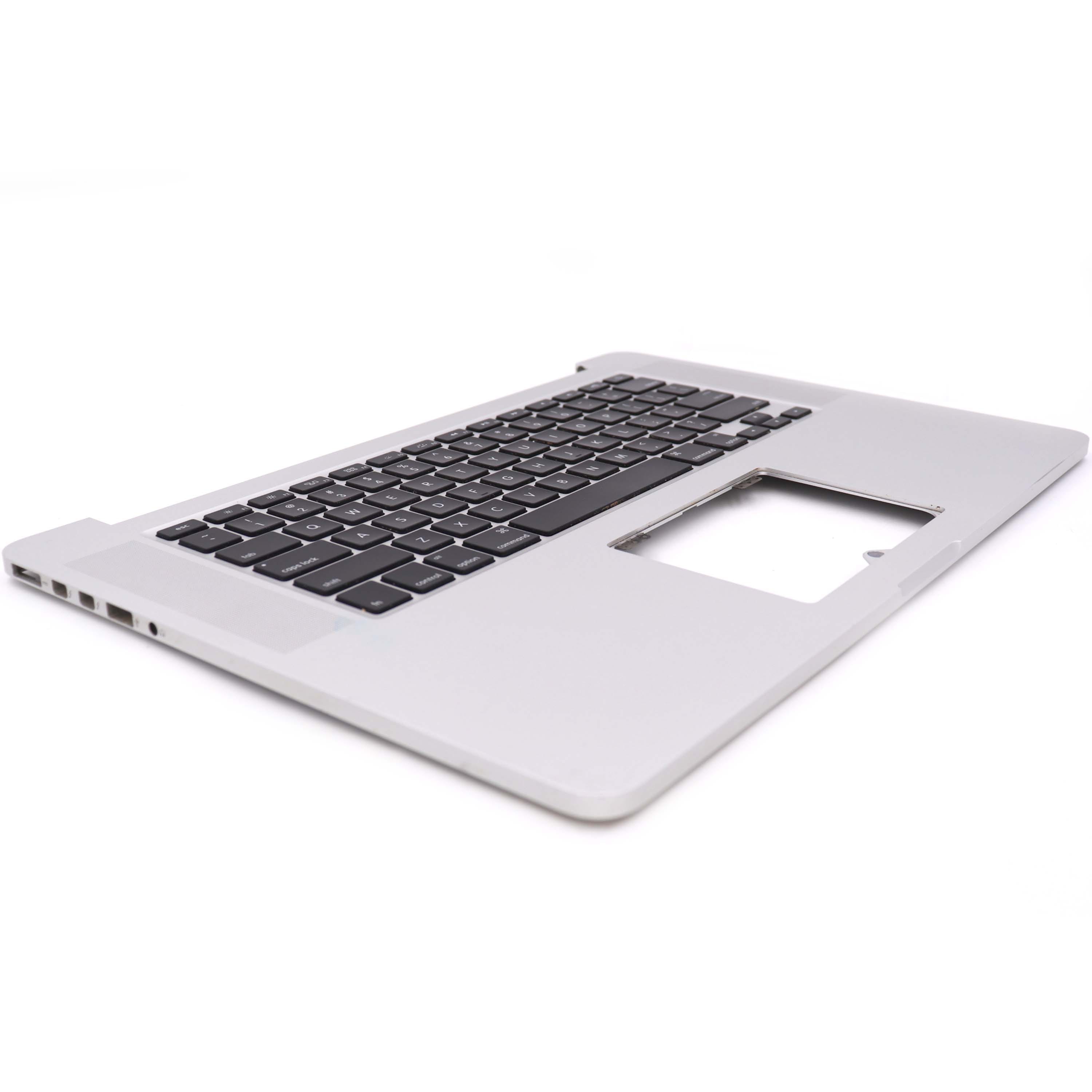Apple Keyboard Complete met behuizing voor MacBook Pro Retina 15 inch (A1398) US (2012-2013) Zilver OEM-Equivalent