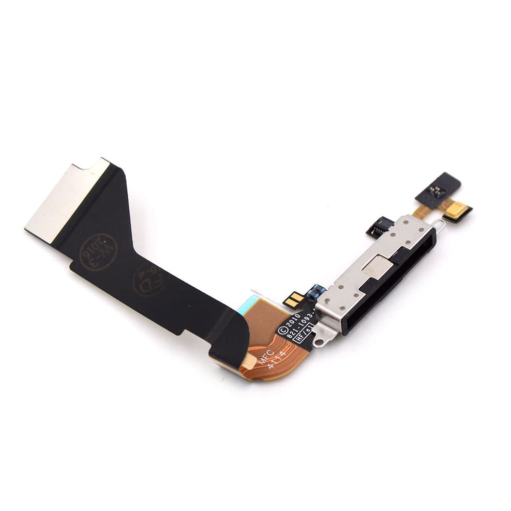 Apple Oplaadpoort voor iPhone 4 Zwart OEM-Equivalent