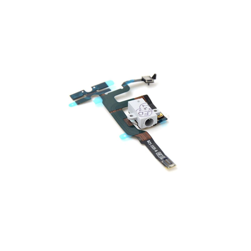 Apple Volumeknop and Koptelefoonaansluiting kabel voor iPhone 4s Wit OEM-Equivalent