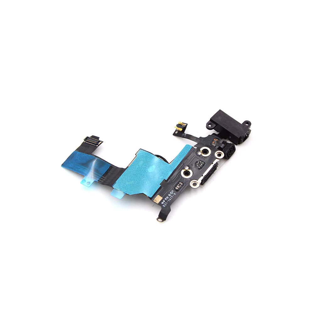 Apple Oplaadpoort met koptelefoonaansluiting voor iPhone 5 Zwart OEM-Equivalent