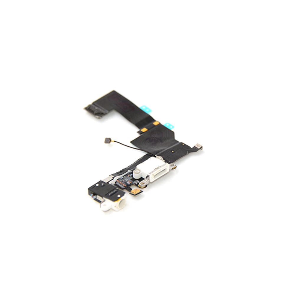 Apple Oplaadpoort met koptelefoonaansluiting voor iPhone 5s Wit OEM-Equivalent