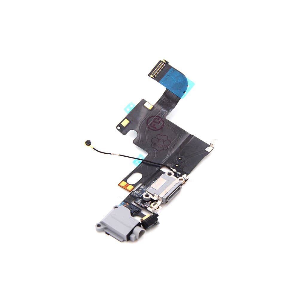 Apple Oplaadpoort met koptelefoonaansluiting voor iPhone 6 Zwart Pulled