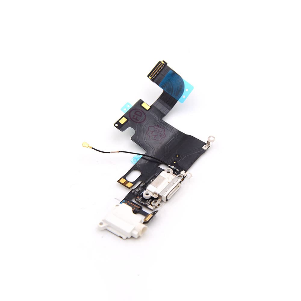 Apple Oplaadpoort met koptelefoonaansluiting voor iPhone 6 Wit Pulled