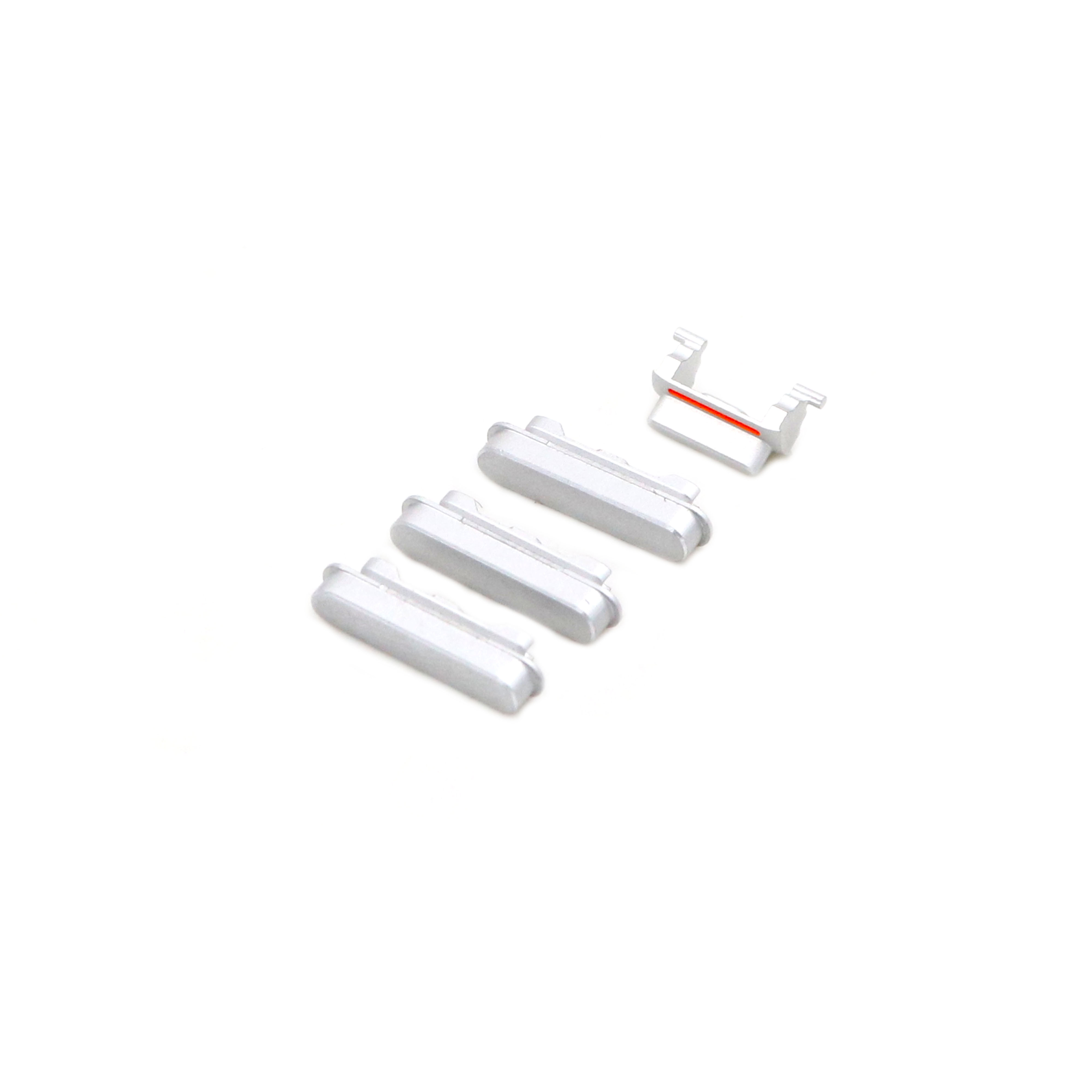Apple Behuizing-knoppenset voor iPhone 6 Zilver OEM-Equivalent