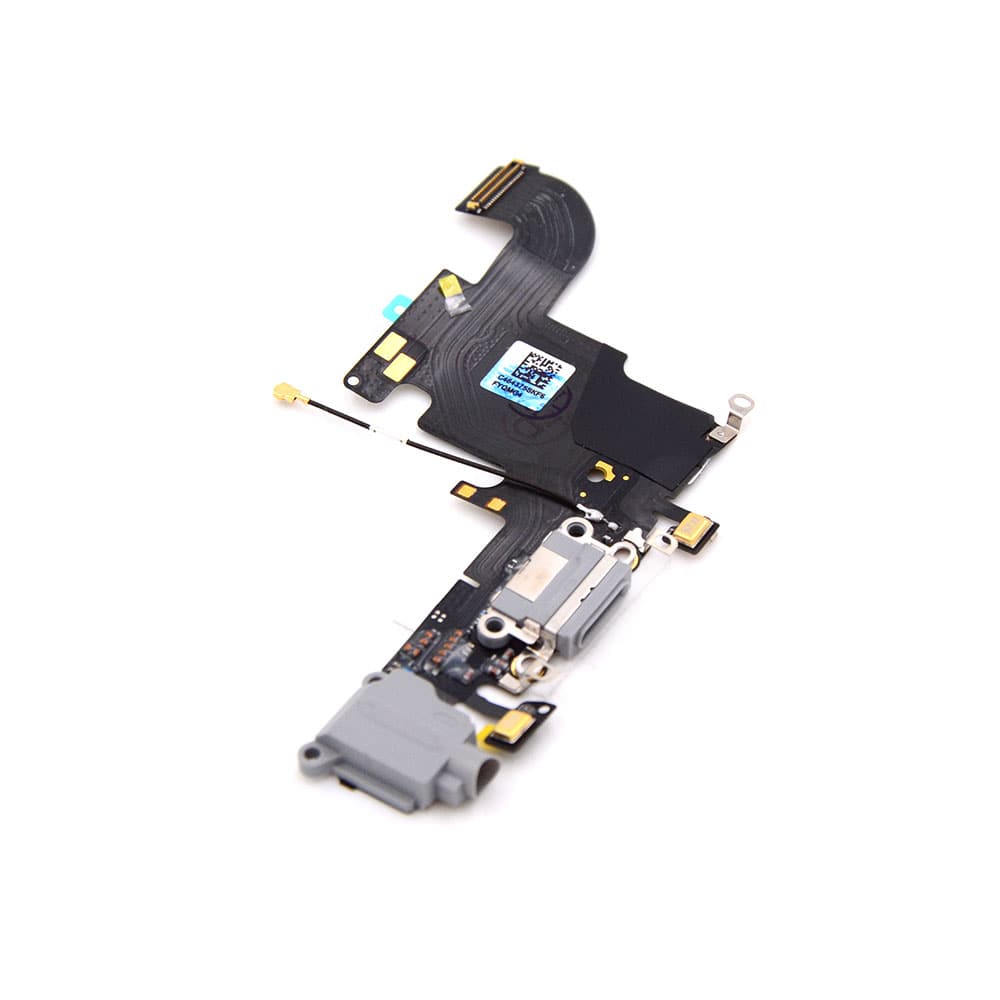 Apple Oplaadpoort met koptelefoonaansluiting voor iPhone 6s Zwart Pulled