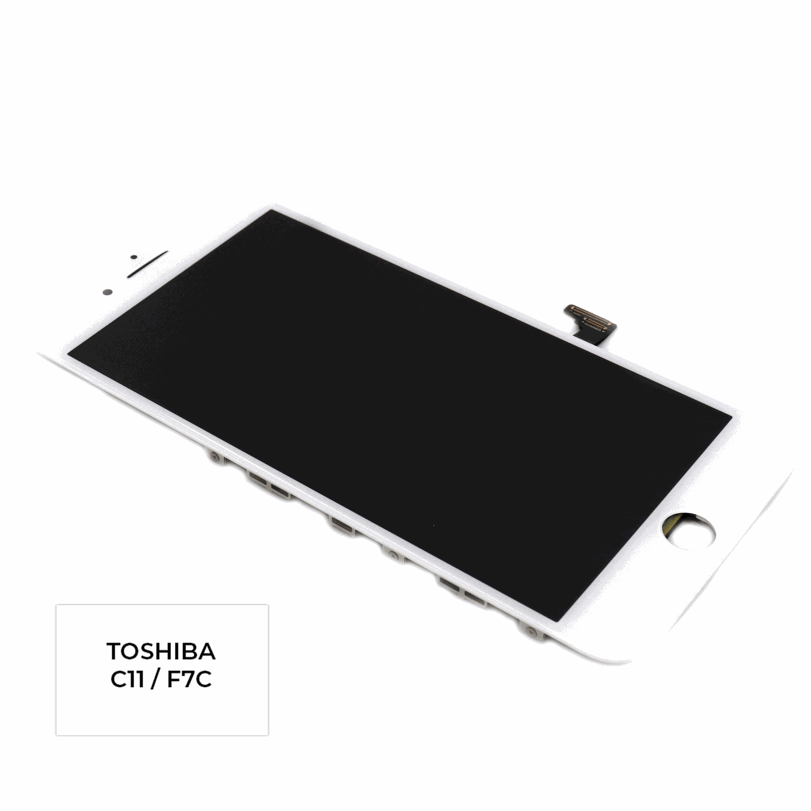 Apple Scherm (Toshiba: C11/F7C) (incl. Backplate) voor iPhone 7 Plus Wit Refurbished