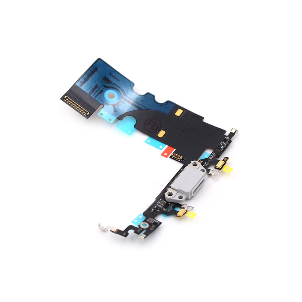 Apple Oplaadpoort voor iPhone 8 Wit Pulled