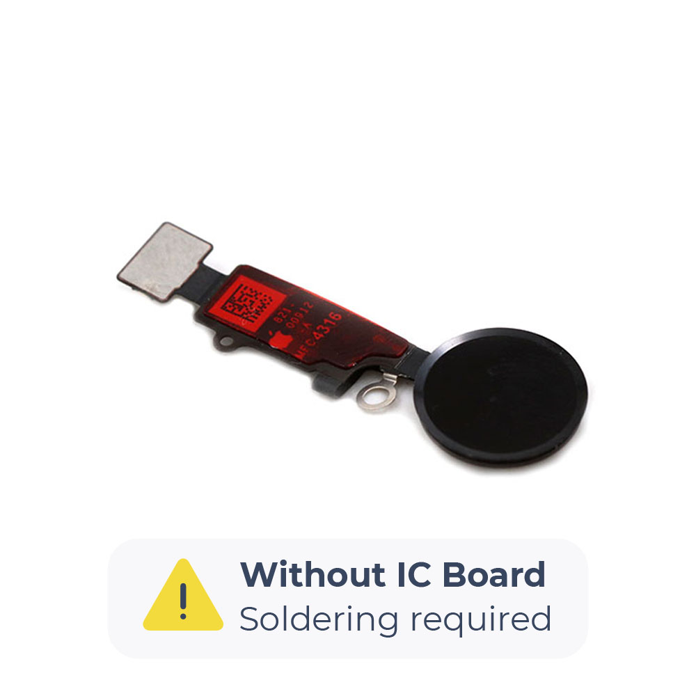 Apple Home-knop voor iPhone 8 Plus Zwart OEM-Equivalent