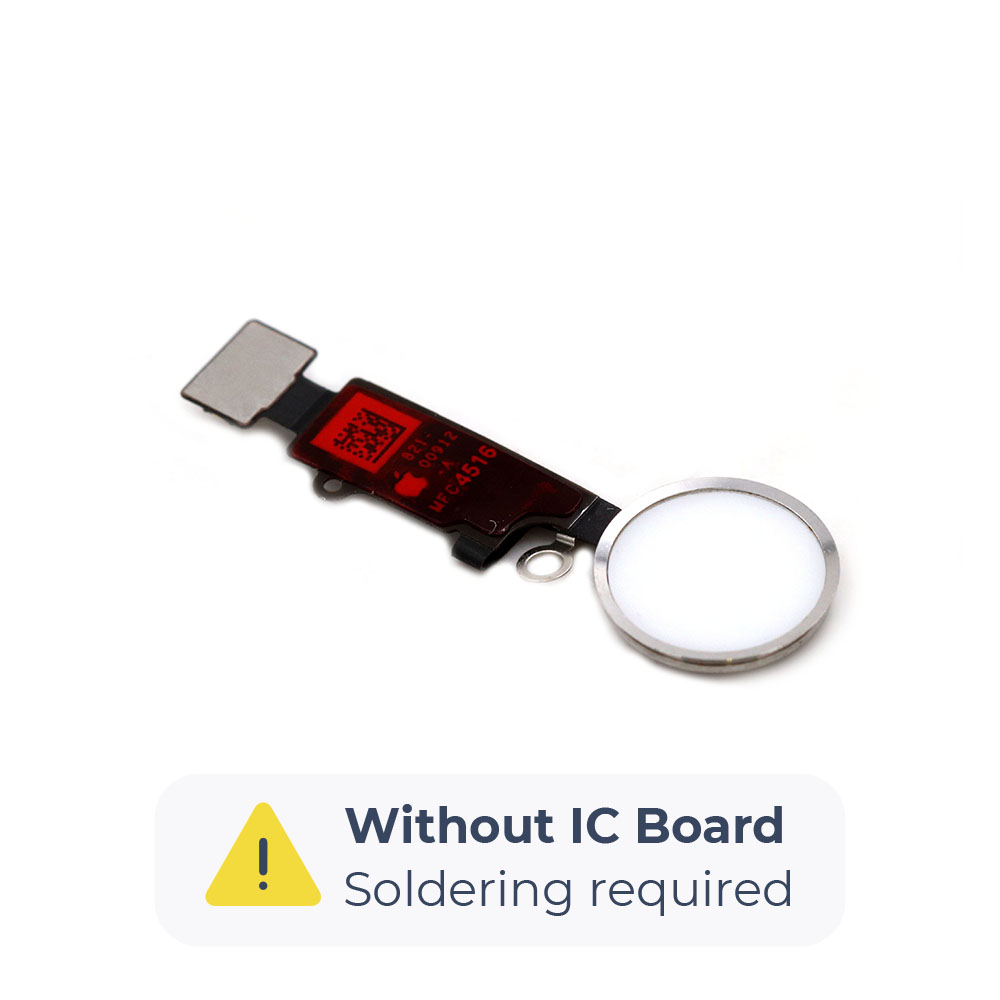 Apple Home-knop voor iPhone 8 Plus Zilver OEM-Equivalent